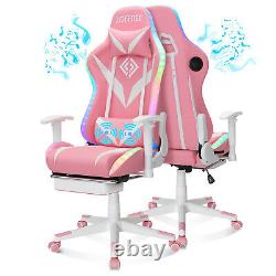 3 Mode Massage Gaming Chair With Speakers bluetooth RGB LED Ergonomic Office Chair