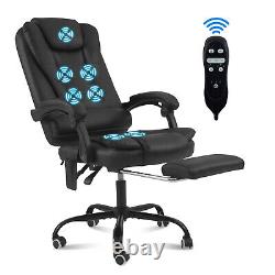 7 Massage Office Chair Leather Executive Task Ergonomic Computer Desk Chairs USA