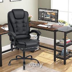 7 Massage Office Chair Leather Executive Task Ergonomic Computer Desk Chairs USA