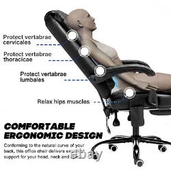 7 Massage Office Chair Leather Executive Task Ergonomic Computer Desk Chairs USA