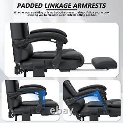 7 Massage Office Chair Leather Executive Task Ergonomic Computer Desk Chairs USA