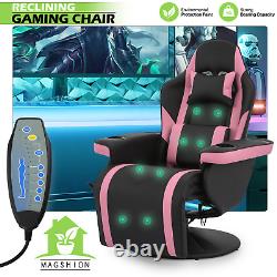 BLUETOOTH SPEAKERMassage Racing Gaming Chair Ergonomic Recliner Computer Seat