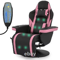 BLUETOOTH SPEAKERMassage Racing Gaming Chair Ergonomic Recliner Computer Seat