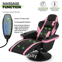 BLUETOOTH SPEAKERMassage Racing Gaming Chair Ergonomic Recliner Computer Seat