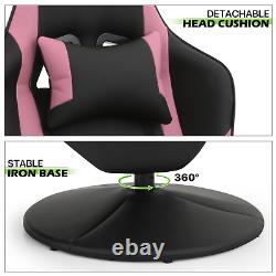 BLUETOOTH SPEAKERMassage Racing Gaming Chair Ergonomic Recliner Computer Seat