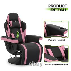 BLUETOOTH SPEAKERMassage Racing Gaming Chair Ergonomic Recliner Computer Seat