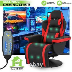 BLUETOOTH SPEAKERMassage Reclining Gaming Chair Ergonomic Office Computer Seat