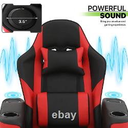 BLUETOOTH SPEAKERMassage Reclining Gaming Chair Ergonomic Office Computer Seat