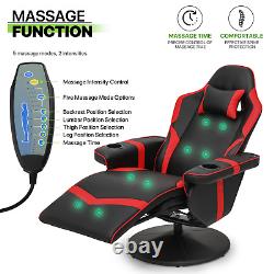 BLUETOOTH SPEAKERReclining Massage Gaming Chair Ergonomic Office Computer Seat