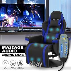 BLUETOOTH SPEAKERSGaming Racing Chair Massage Recliner Home Office Swivel Seat