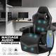 BLUETOOTH SPEAKER MASSAGE RECLINERGaming Racing Chair Ergonomic Computer Seat