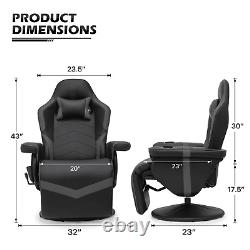 BLUETOOTH SPEAKER MASSAGE RECLINERGaming Racing Chair Ergonomic Computer Seat