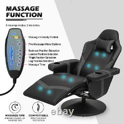 BLUETOOTH SPEAKER MASSAGE RECLINERGaming Racing Chair Ergonomic Computer Seat