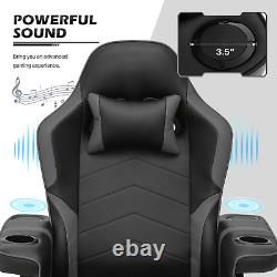 BLUETOOTH SPEAKER MASSAGE RECLINERGaming Racing Chair Ergonomic Computer Seat