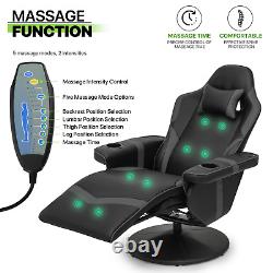 BLUETOOTH SPEAKER MASSAGE RECLINERGaming Racing Chair Ergonomic Computer Seat