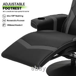 BLUETOOTH SPEAKER MASSAGE RECLINERGaming Racing Chair Ergonomic Computer Seat