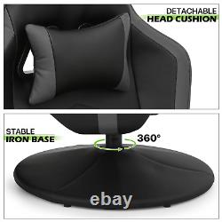 BLUETOOTH SPEAKER MASSAGE RECLINERGaming Racing Chair Ergonomic Computer Seat