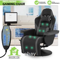 BLUETOOTH SPEAKER MASSAGE RECLINER Gaming Racing Chair Ergonomic Computer Seat