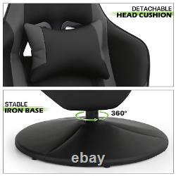 BLUETOOTH SPEAKER MASSAGE RECLINER Gaming Racing Chair Ergonomic Computer Seat