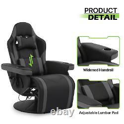 BLUETOOTH SPEAKER MASSAGE RECLINER Gaming Racing Chair Ergonomic Computer Seat