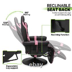 BLUETOOTH SPEAKER Massage Racing ChairErgonomic Recliner Computer Gaming Seat