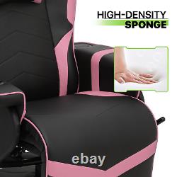 BLUETOOTH SPEAKER Massage Racing ChairErgonomic Recliner Computer Gaming Seat