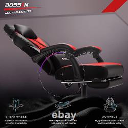 BOSSIN Gaming Chair with Massage, Ergonomic Heavy Duty Design, Gamer Chair with