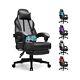 BOSSIN Gaming Chair with Massage, Ergonomic Heavy Duty Design with Footrest a