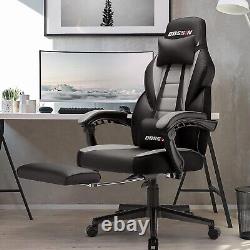 BOSSIN Gaming Chair with Massage, Ergonomic Heavy Duty Design with Footrest a