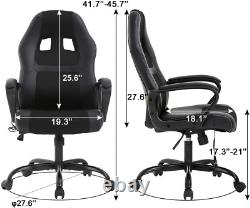 BestOffice PC Gaming Chair Massage Office Chair Ergonomic Desk Chair Adjustable