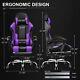 Brand New Purple Gaming Chair with Footrest, Ergonomi Massage Pillow PU Leather