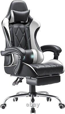 Chair Gaming Computer Office Ergonomic Racing Desk Footrest Massage Leather