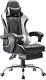 Chair Gaming Computer Office Ergonomic Racing Desk Footrest Massage Leather