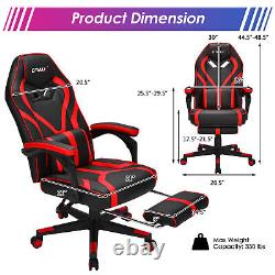 Computer Massage Gaming Recliner Chair with Footrest