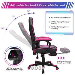 Computer Massage Gaming Recliner Chair with Footrest