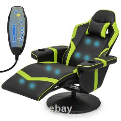 Computer RacingPRO GAMEChair Massage Recliner Swivel Seat withBluetooth Speaker