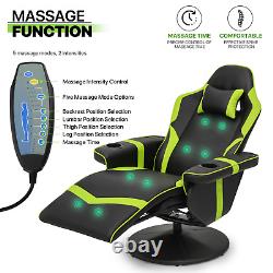 Computer RacingPRO GAMEChair Massage Recliner Swivel Seat withBluetooth Speaker