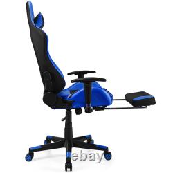 Costway Massage Gaming Chair Reclining Racing Office Chair with Lumbar Support