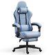 Darkecho Gaming Chair Fabric with Footrest, Massage Office Chair with Pocket S