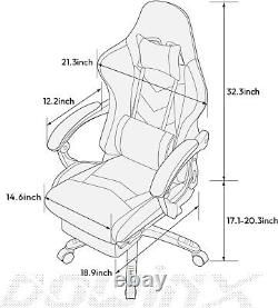 Dowinx Gaming Chair Ergonomic Office Recliner for Computer with Massage Lumbar S