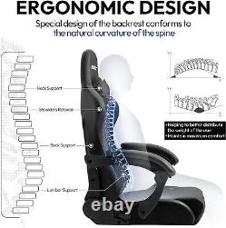 Dowinx Gaming Chair Ergonomic Office Recliner for Computer with Massage Lumbar S