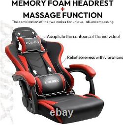 Dowinx Gaming Chair Ergonomic Racing Style Recliner with Massage Lumbar Support