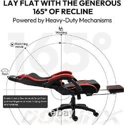 Dowinx Gaming Chair Ergonomic Racing Style Recliner with Massage Lumbar Support