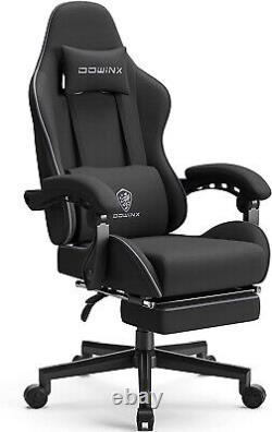 Dowinx Gaming Chair Fabric with Pocket Spring Cushion, Massage Game Chair Cloth