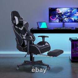 ELECWISH Gaming Chair Computer Office Seat Massage Lumbar Pillow Swivel Recliner