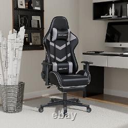 ELECWISH Gaming Chair Computer Office Seat Massage Lumbar Pillow Swivel Recliner