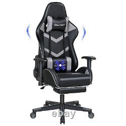 ELECWISH Gaming Chair Computer Office Seat Massage Lumbar Pillow Swivel Recliner