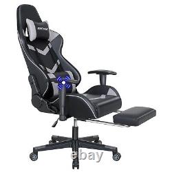 ELECWISH Gaming Chair Computer Office Seat Massage Lumbar Pillow Swivel Recliner