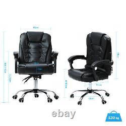 Ergonomic Computer Gaming Chair with Footrest Lumbar Massage Support