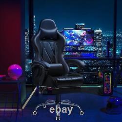 Ergonomic Computer S. Gaming Chair with Footrest and Massage Lumbar Support